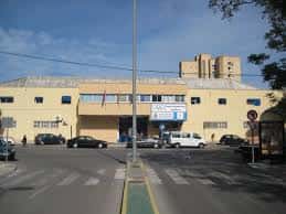 Vista exterior del Pabellón Municipal de Deportes Wssell Guimbarda en Cartagena