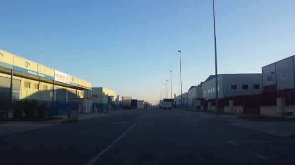 Vista panorámica aérea del Polígono Industrial Romica en Albacete