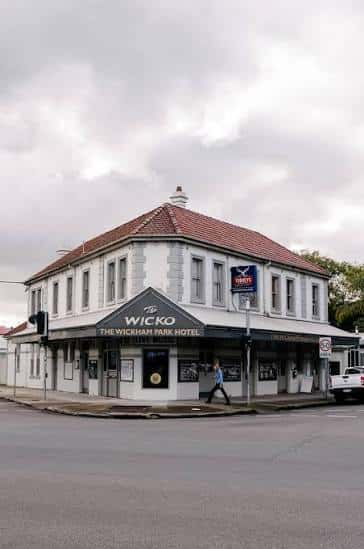 Fachada exterior del Wickham Park Hotel en Newcastle
