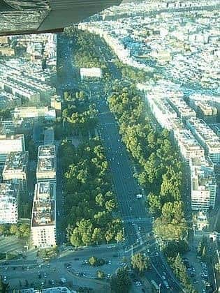 Vista panorámica de la Avenida del Conde de Vallellano desde lo alto