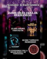 Cartel promocional del Gran Cena de Hermandad y conciertos