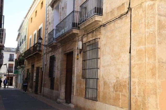 Fachada exterior de la Casa de la Marquesa de Valero en Dénia