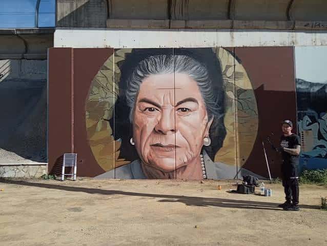 Mural artístico callejero en Jerez