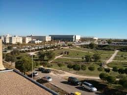 Vista panorámica del campus de la Universidad de Extremadura en Cáceres