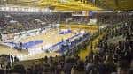 Partido de baloncesto con público en el Pazo dos Deportes Paco Paz