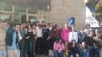 Grupo de estudiantes visitando el Centro de Supercomputación de Galicia