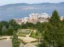 Jardines del Monte O Castro con vistas a la ciudad y el puerto