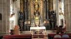 Detalle del altar mayor de la Iglesia de Santiago