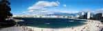 Vista panorámica de la Ensenada del Orzán desde el paseo marítimo