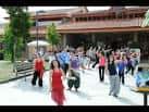 Evento de baile en la explanada de la S.C.D.R. Helios de Bembrive
