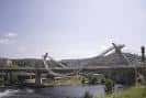 BRIDGE PONTE DO MILENIO IN OURENSE OURENSE - GALICIA