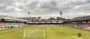 Panorámica del interior del Estadio de O Couto en un día nublado