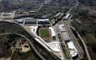 Vista aérea del Campus de Elviña con sus edificios y zonas verdes