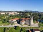 Vista aérea del Monasterio de San Salvador de Lérez y sus alrededores