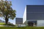 Exterior del Auditorio de Lugo con un gran árbol en primer plano