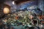 Vista panorámica del Belén de Arturo Baltar con iluminación ambiental