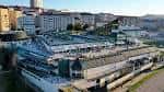 Vista aérea del Centro Comercial Ponte Vella destacando las terrazas