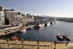 Panorámica del Puerto de Vigo y el barrio de O Berbés