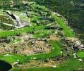 Vista aérea panorámica del campo de golf Real Montealegre
