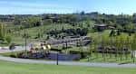 Vista panorámica del Parque de Invierno con zonas verdes y arbolado