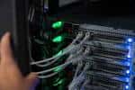 Detalle de los servidores y cableado en las instalaciones de CESGA