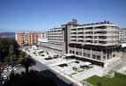 Panorámica aérea del Hotel Coia de Vigo y sus alrededores urbanos