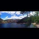 Panorámica del Embalse de Santo Estevo desde el embarcadero.