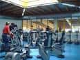 Interior de la sala de fitness o gimnasio del Complexo Polideportivo de Elviña