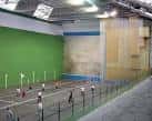 Interior de la cancha de frontón del Polideportivo Multiusos de Riazor