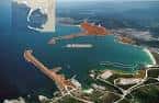 Vista aérea del complejo portuario de Ferrol-San Cibrao