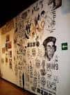 Mural artístico en una sala de exposición del CGAI