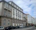 Fachada trasera de la Biblioteca Provincial de A Coruña desde la calle