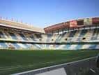 Interior de las gradas del Campo Municipal de Fútbol Rodrigo García Vizoso