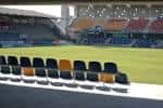 Asientos vacíos en las gradas del Estadio Municipal de Pasarón