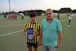 Jugadores en el campo de fútbol José María Rodríguez Lago durante un evento