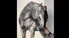 Pintura de un caballo en la Galería Artbys