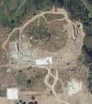 Vista aérea tipo mapa del yacimiento del Castro de Elviña