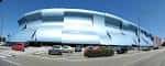 Vista exterior del Estadio de Balaídos con su diseño arquitectónico moderno