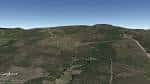 Vista aérea de la Serra da Martiñá con densa vegetación