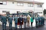 Exterior de la Comandancia de la Guardia Civil con personal en formación
