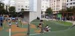 Parque infantil en la Praza das Conchiñas