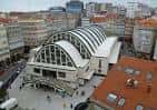 Vista aérea del Mercado de San Agustín y su entorno urbano