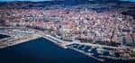 Vista aérea de la ciudad de Vigo y su puerto