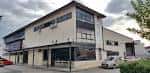 Fachada exterior de la sede de la Asociación de Empresarios del Polígono de San Cibrao