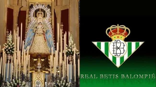 Ofrenda floral del Real Betis a la Virgen del Águila
