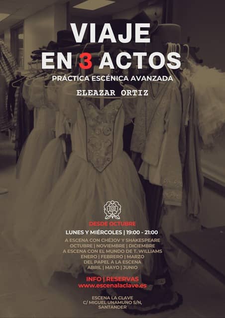 Viaje en 3 actos, Programa Trimestral Actoral Avanzado