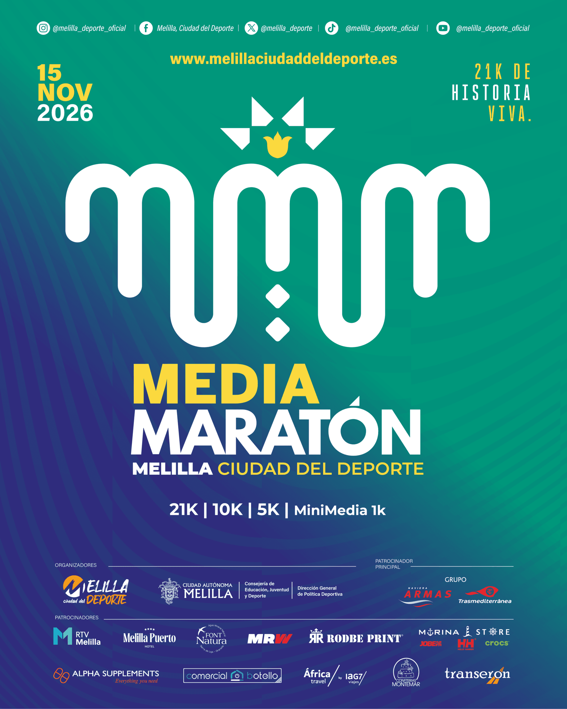 XIV Media Maratón Melilla, Ciudad del Deporte