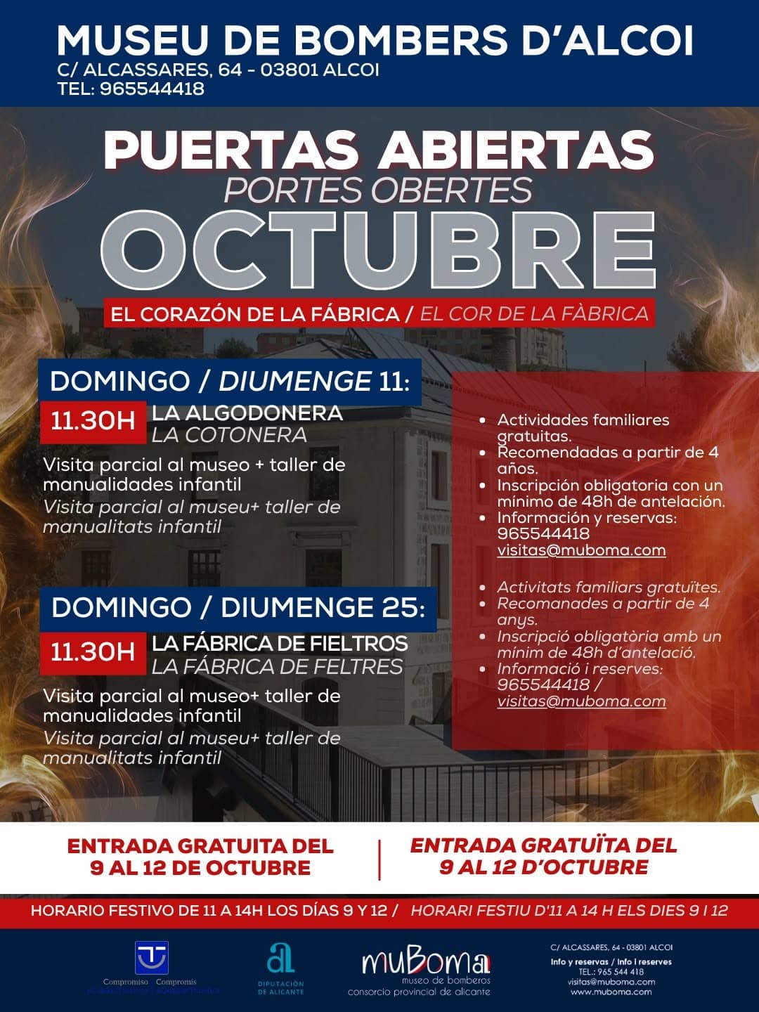 MuBoma: Puertas abiertas octubre: Taller Algodonera