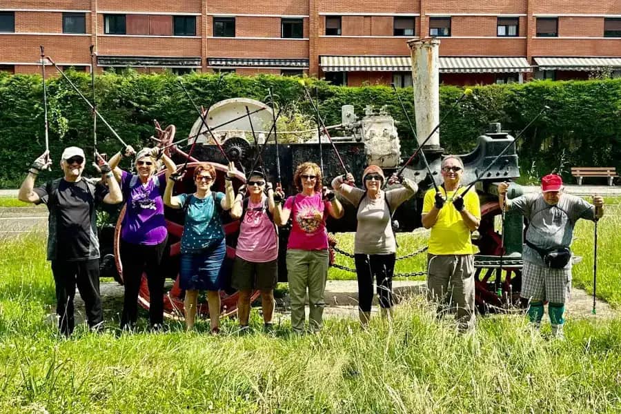 Marcha nórdica en Intxaurrondo