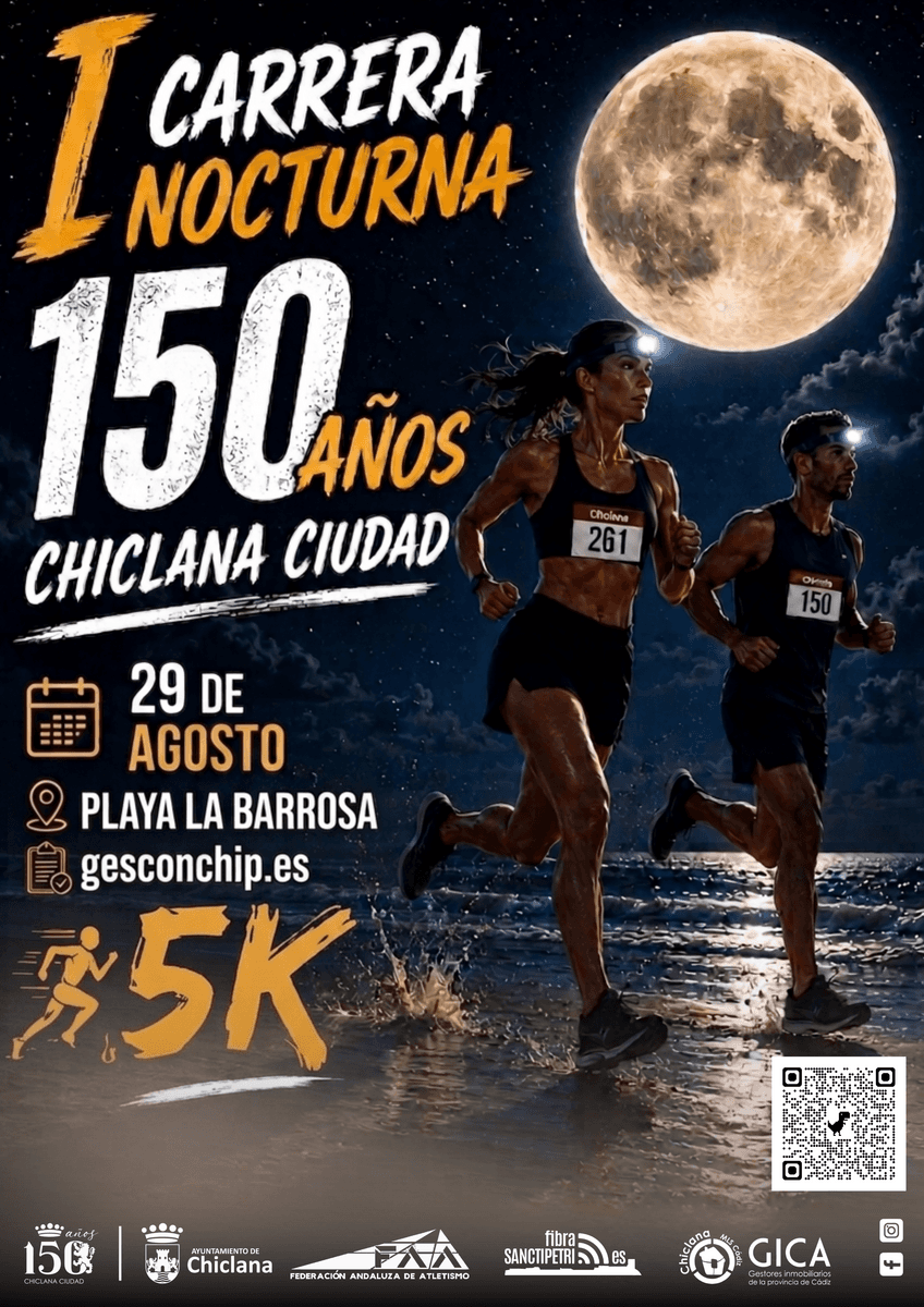 I Carrera Nocturna 150 años Chiclana Ciudad